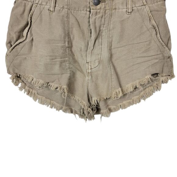 NWT Free People Cutoff Jean Shorts. Tan 4#012 - Picture 7 of 16
